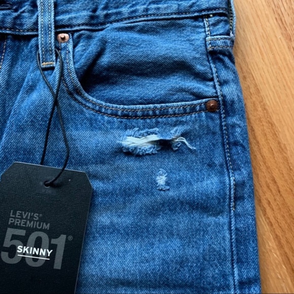 NWT Levi's Premium 501 Skinny 29" x 28" - Picture 10 of 14